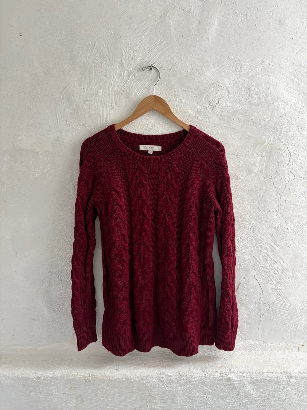 Loft cable-knit sweater